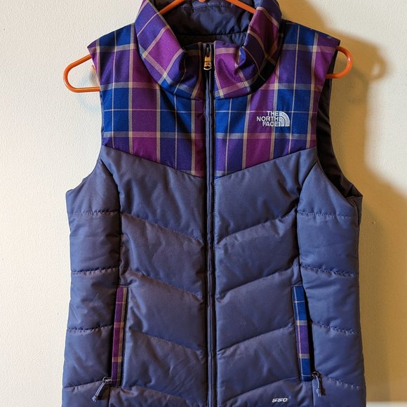 The North Face Jackets & Blazers - The North Face 550 Down Zip Up Puffer Vest Womens Size XS Purple